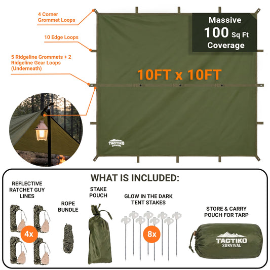 Waterproof Survival Tarp & Shelter