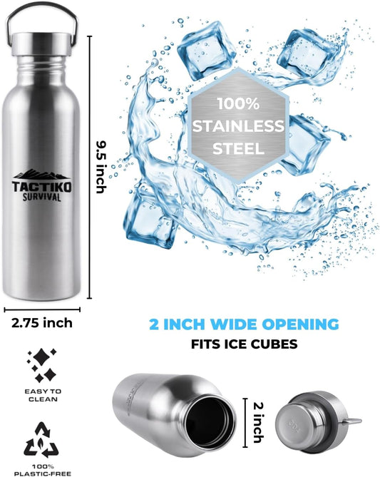 Boil-Safe Stainless Steel Water Bottle (750ml) - Camo