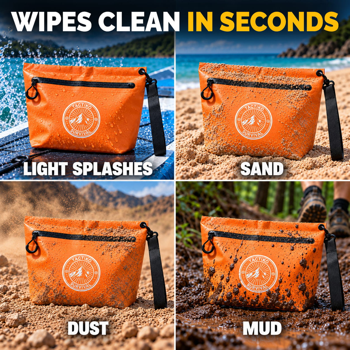 3L Splash-Resistant Gear Pouch (Orange)