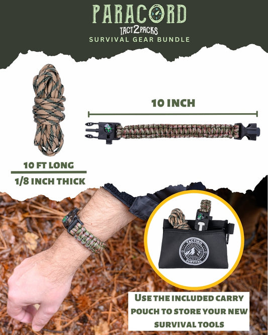 Paracord bracelet size and rope details