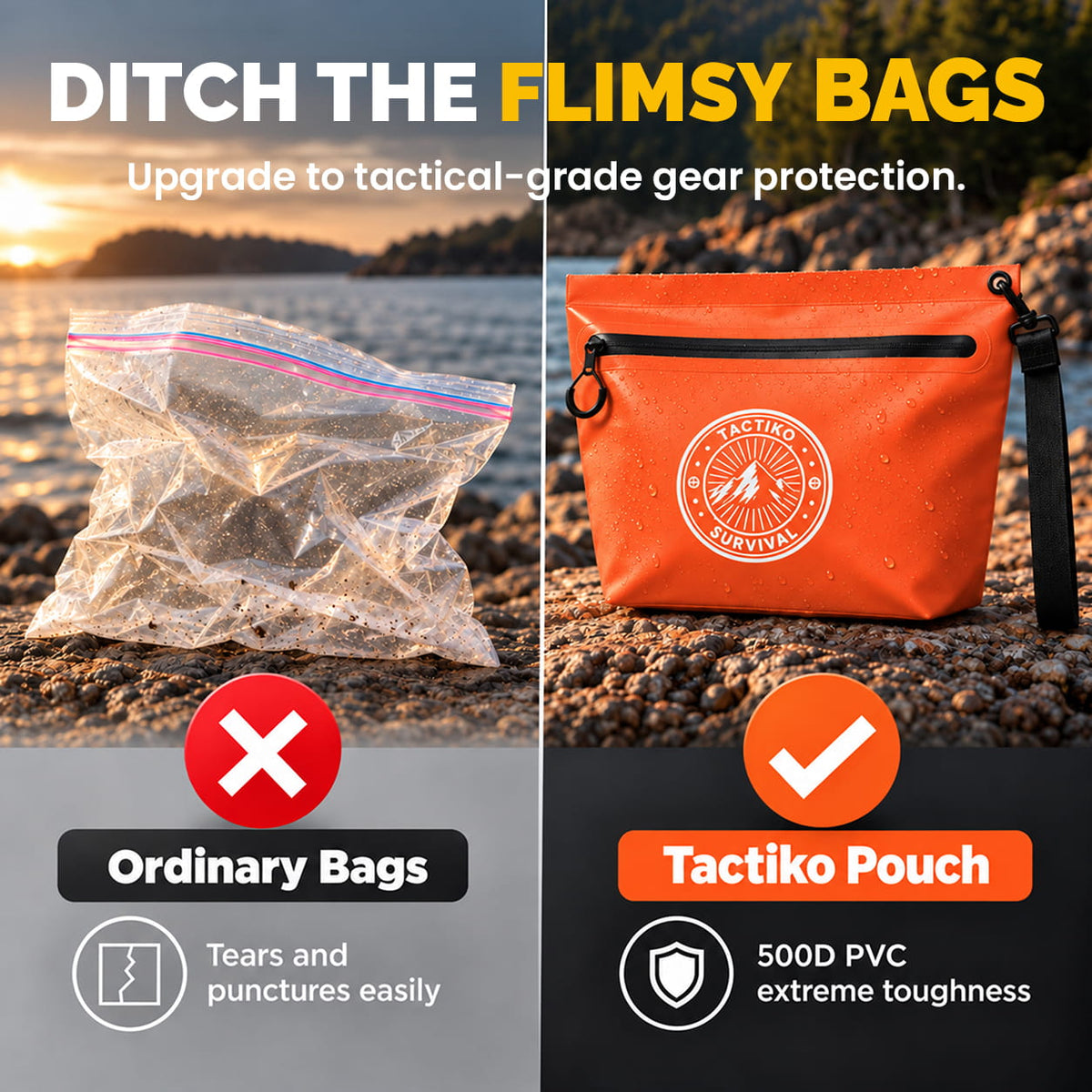 3L Splash-Resistant Gear Pouch (Orange)
