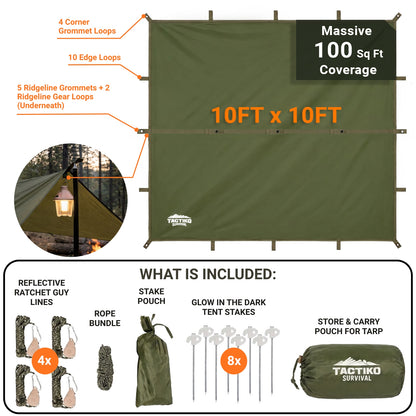 Waterproof Survival Tarp & Shelter