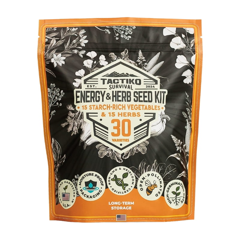 30-Variety Energy & Herb Seed Vault