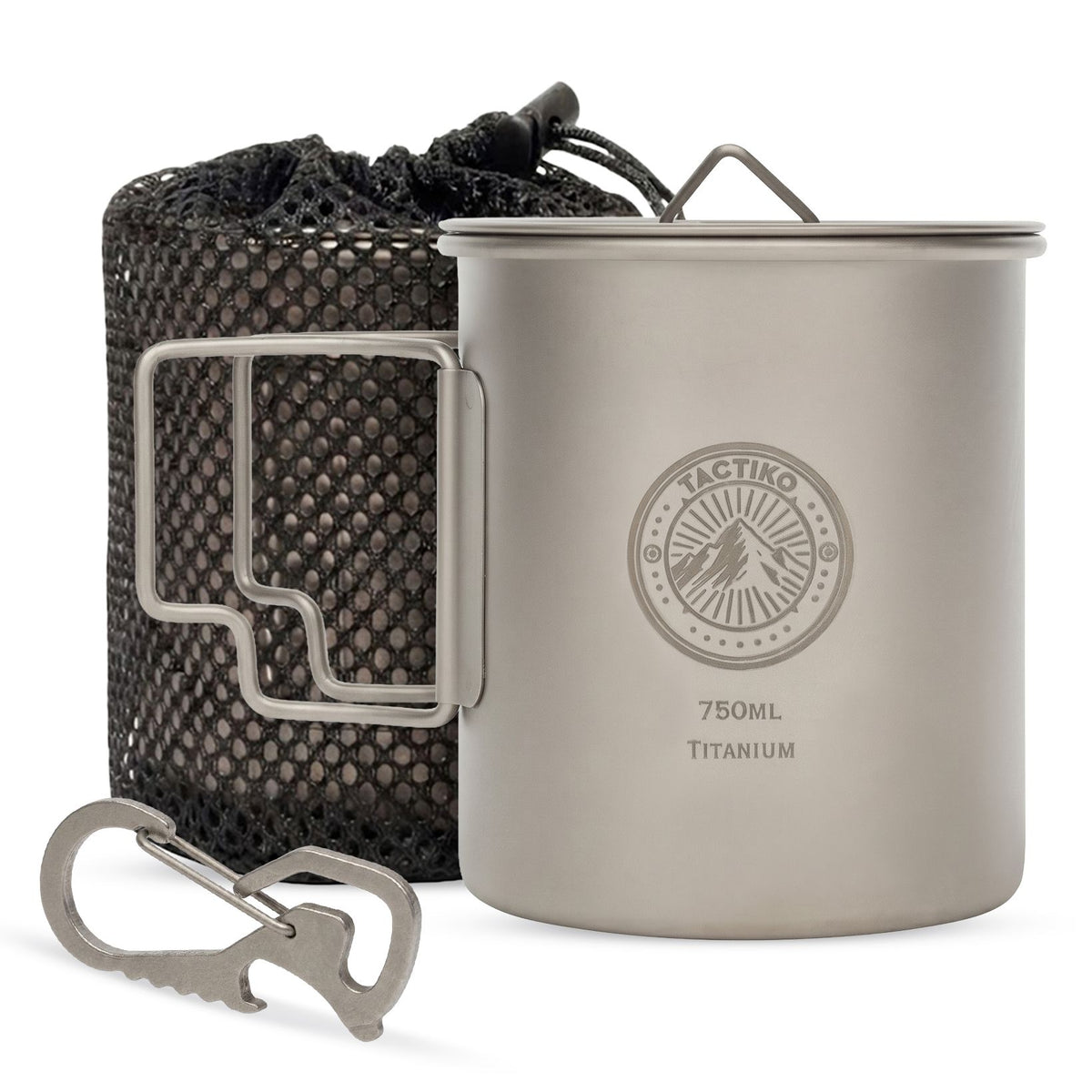 Titanium Camping Mug/Cook Pot (750ml)