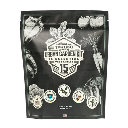 15-Variety Urban Dwarf Vegetable Seed Vault