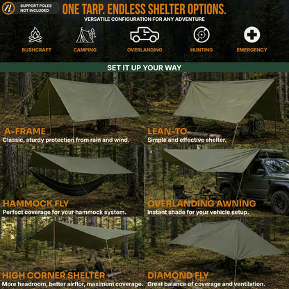 Waterproof Survival Tarp & Shelter