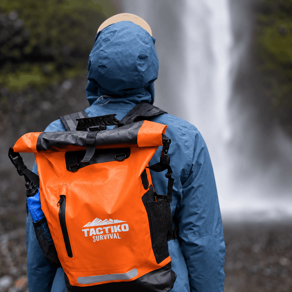 35L Waterproof Tactical Backpack (Fire Orange)