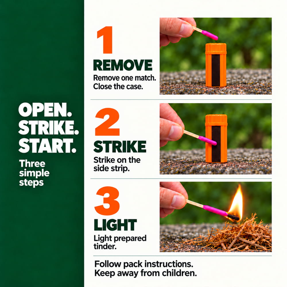 Waterproof Windproof Storm Matches