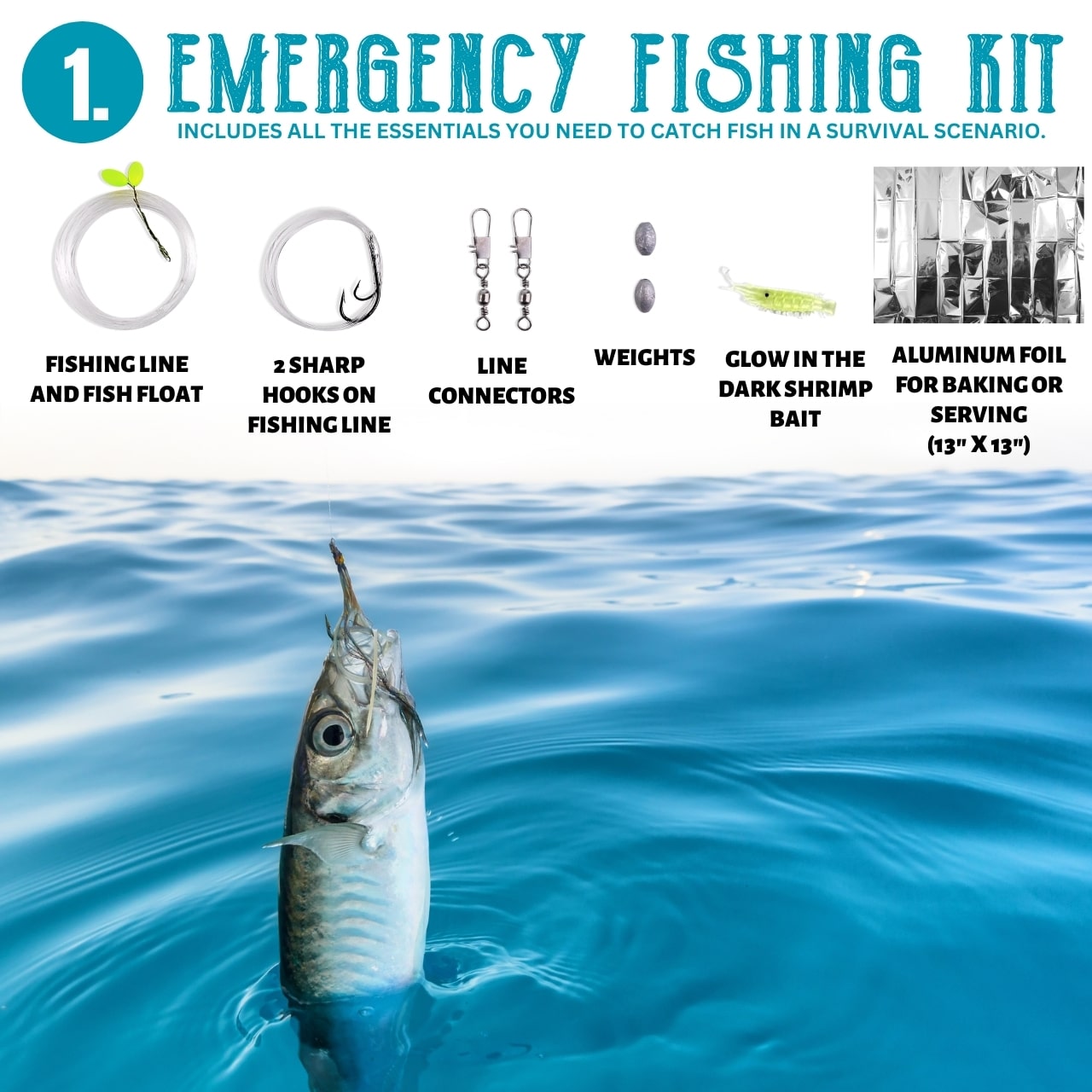 TACTIKO SURVIVAL Fishing & Wire Saw Kit