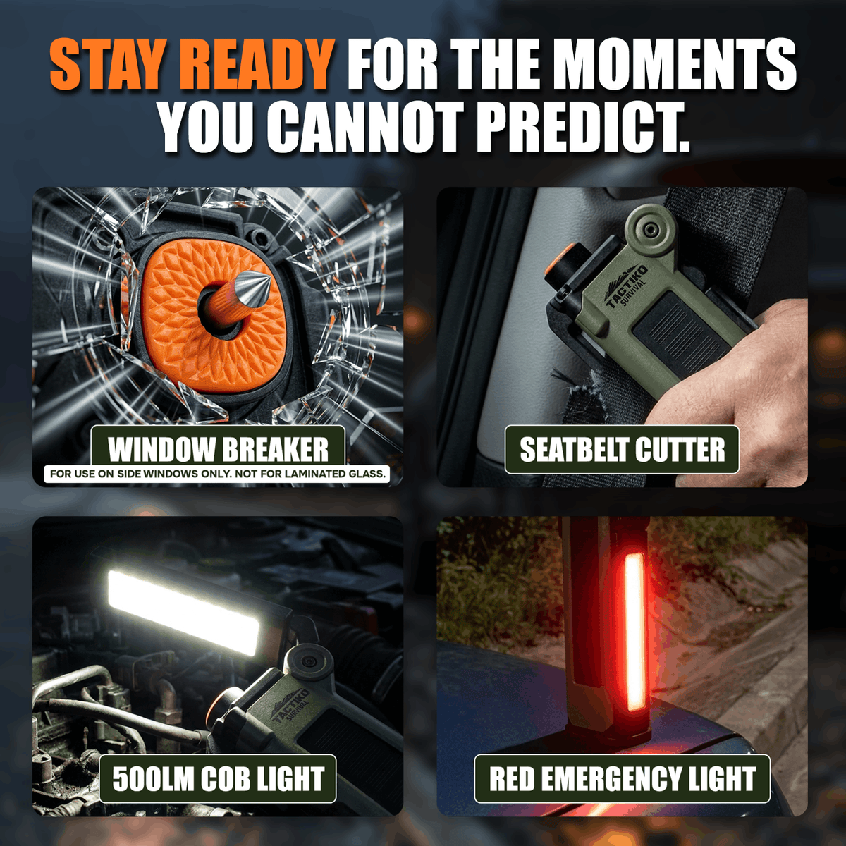 4-in-1 Car Safety Tool