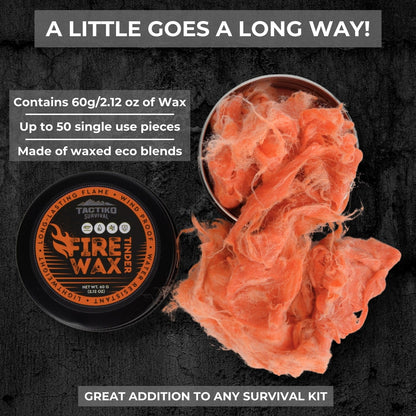 Weather-Resistant Fire Wax Putty - 2Pk