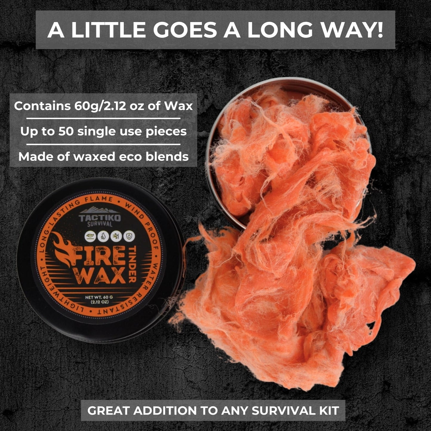 Weather-Resistant Fire Wax Putty