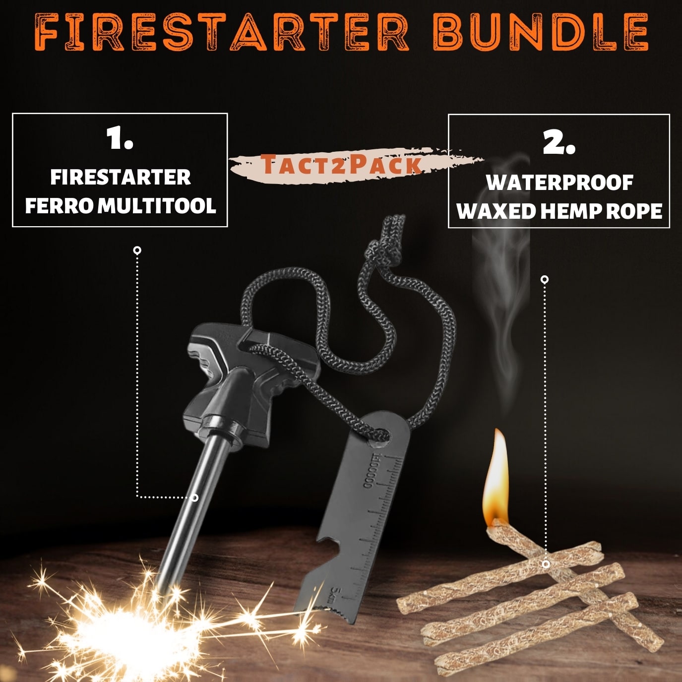 fire starter kit magnesium flint
