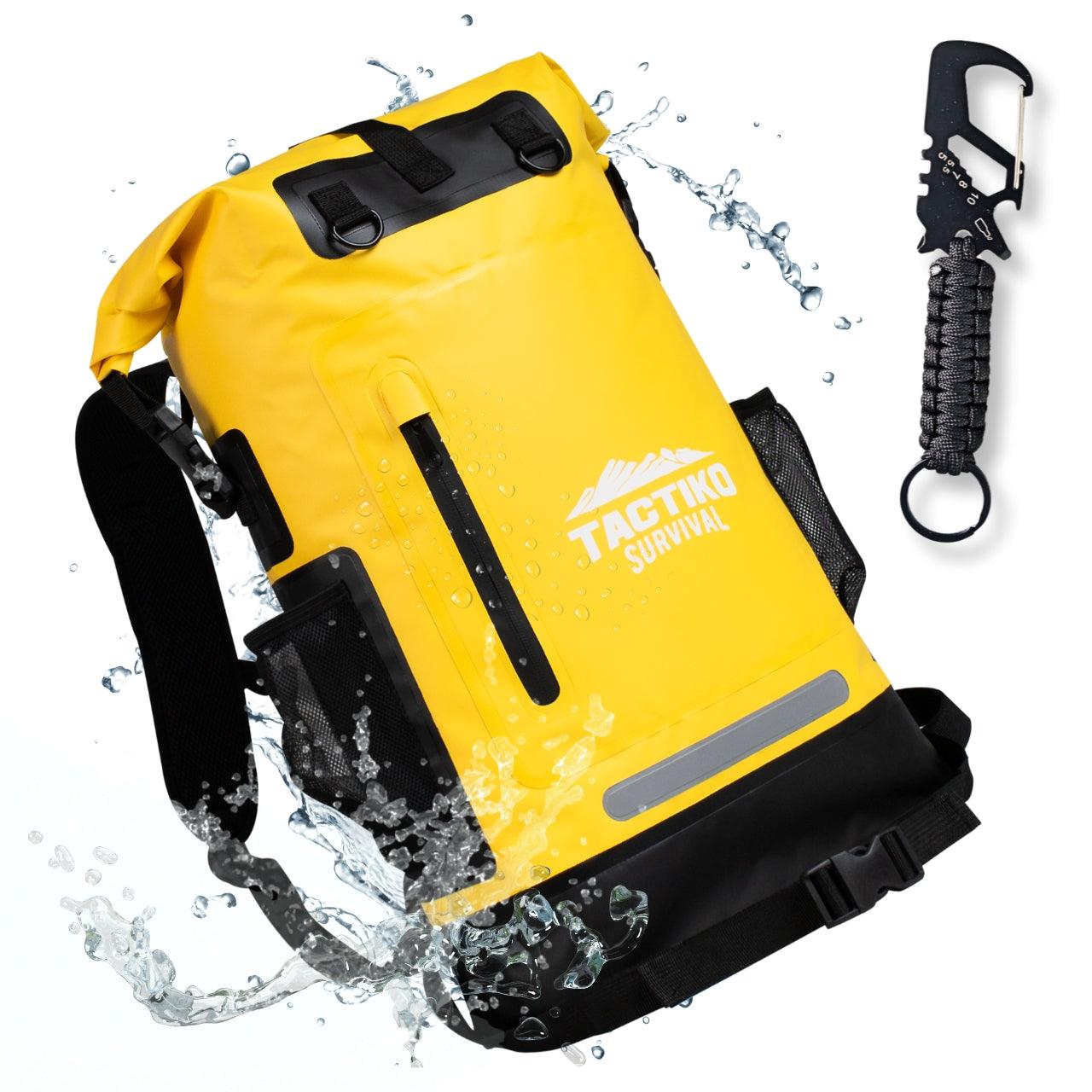 yellow dry bag