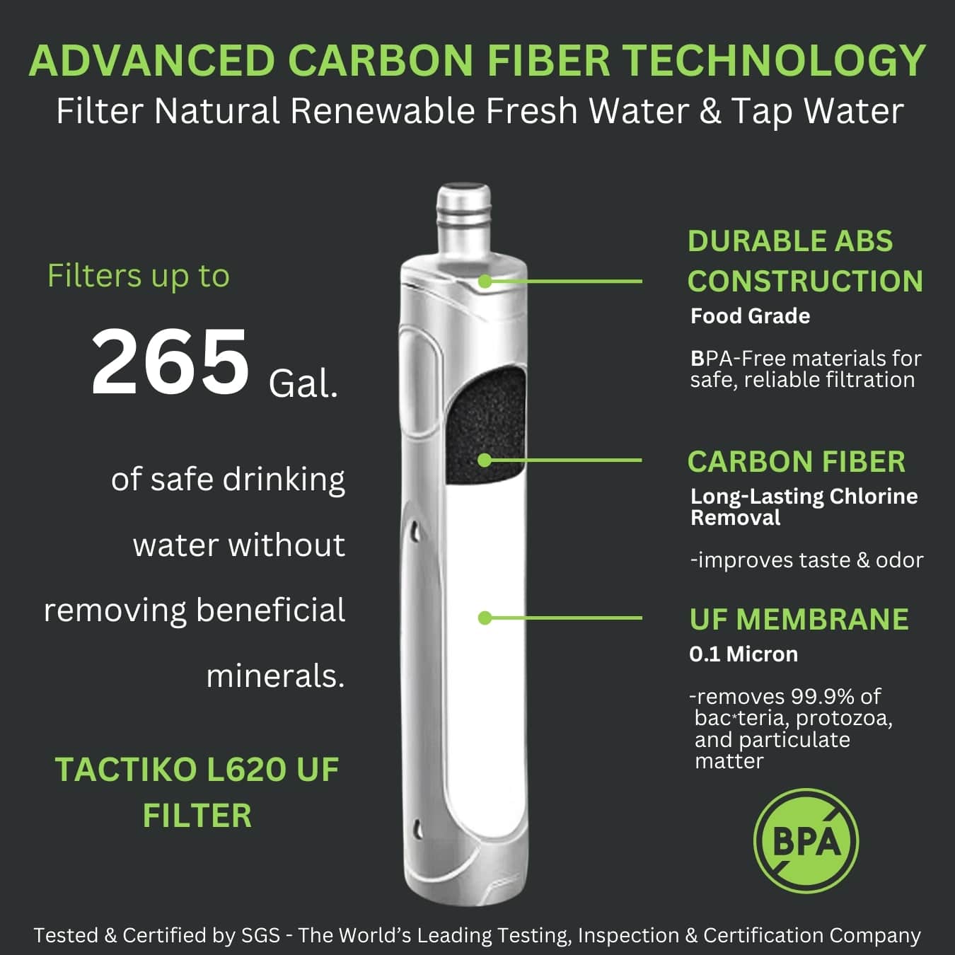 carbon filter water bottle for hiking