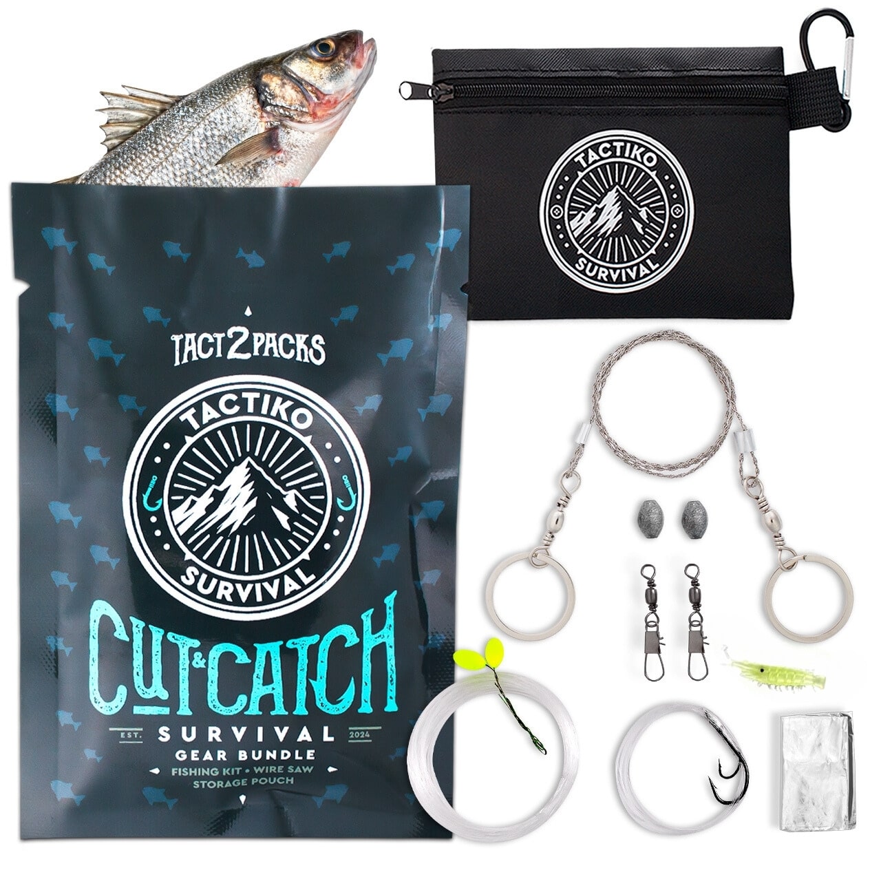 TACTIKO SURVIVAL Fishing & Wire Saw Kit