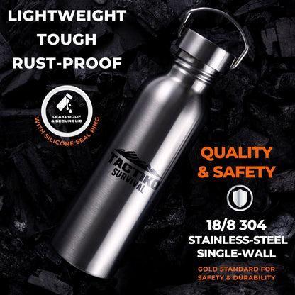 rust proof stainless steel water bottle outdoor