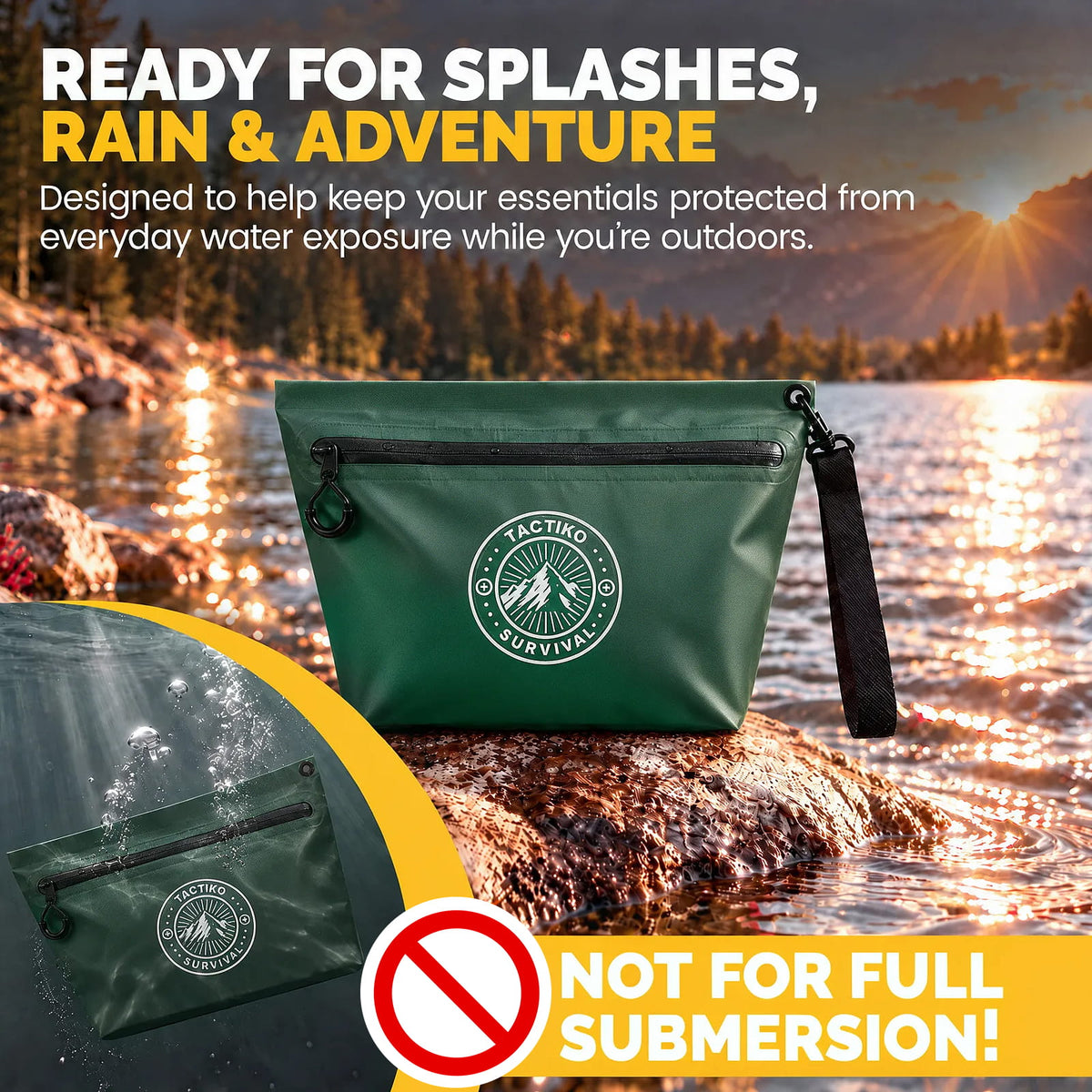 3L Splash-Resistant Gear Pouch (Green)