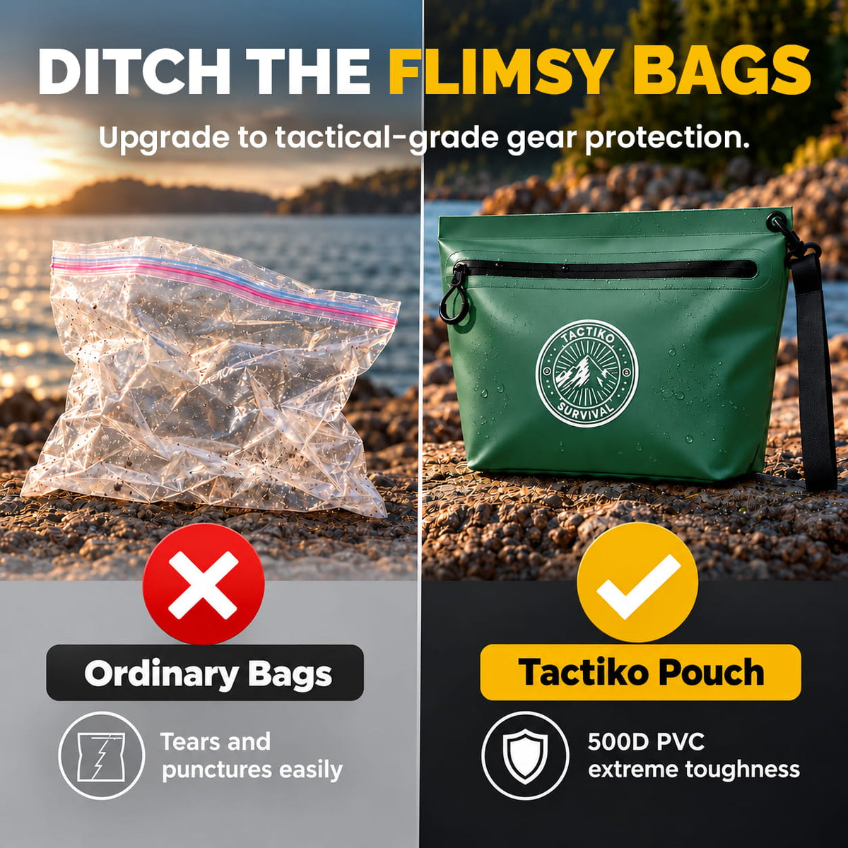 3L Splash-Resistant Gear Pouch (Green)
