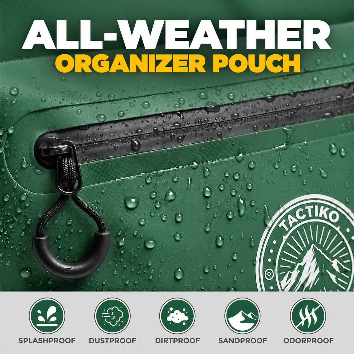 3L Splash-Resistant Gear Pouch (Green)
