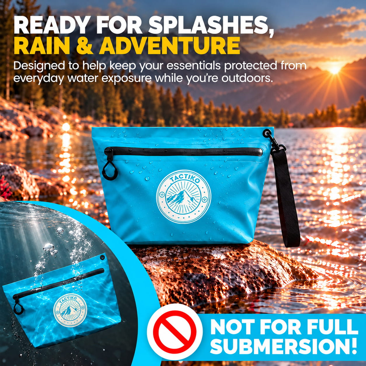 3L Splash-Resistant Gear Pouch (Blue)