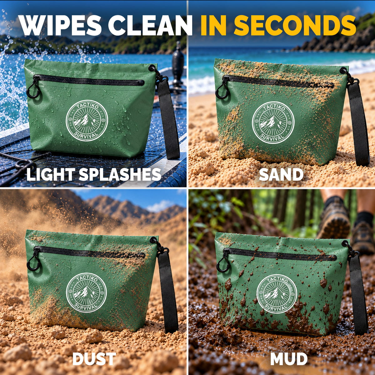 3L Splash-Resistant Gear Pouch (Green)