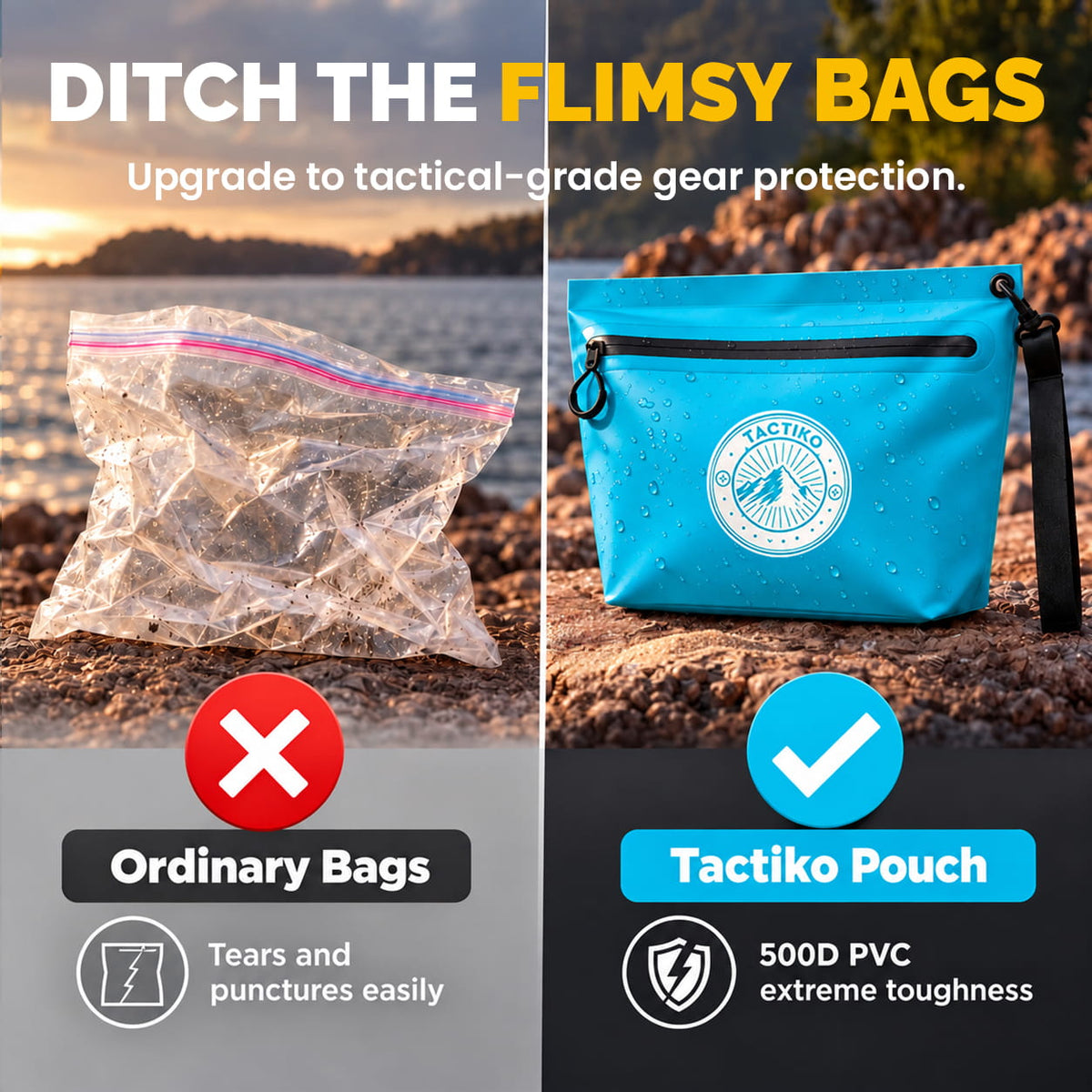 3L Splash-Resistant Gear Pouch (Blue)
