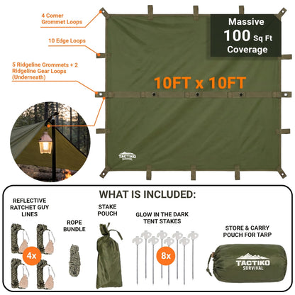 Waterproof Survival Tarp & Shelter