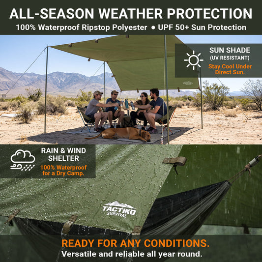 Waterproof Survival Tarp & Shelter