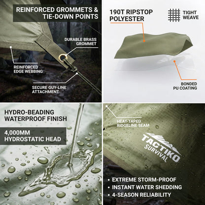 Waterproof Survival Tarp & Shelter