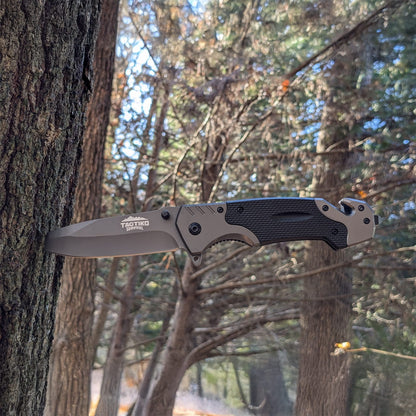 Tactiko folding knife in forest scene
