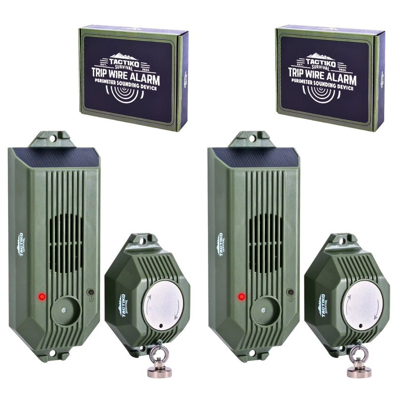 Tactiko trip wire alarm dual pack for perimeter security