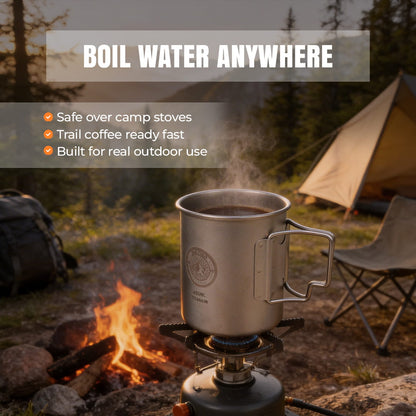 Titanium Camping Mug (450ml)