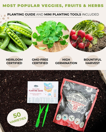 seed kit with planting tools