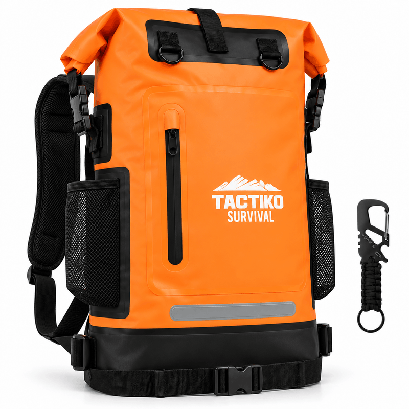 35L Waterproof Tactical Backpack (Fire Orange)