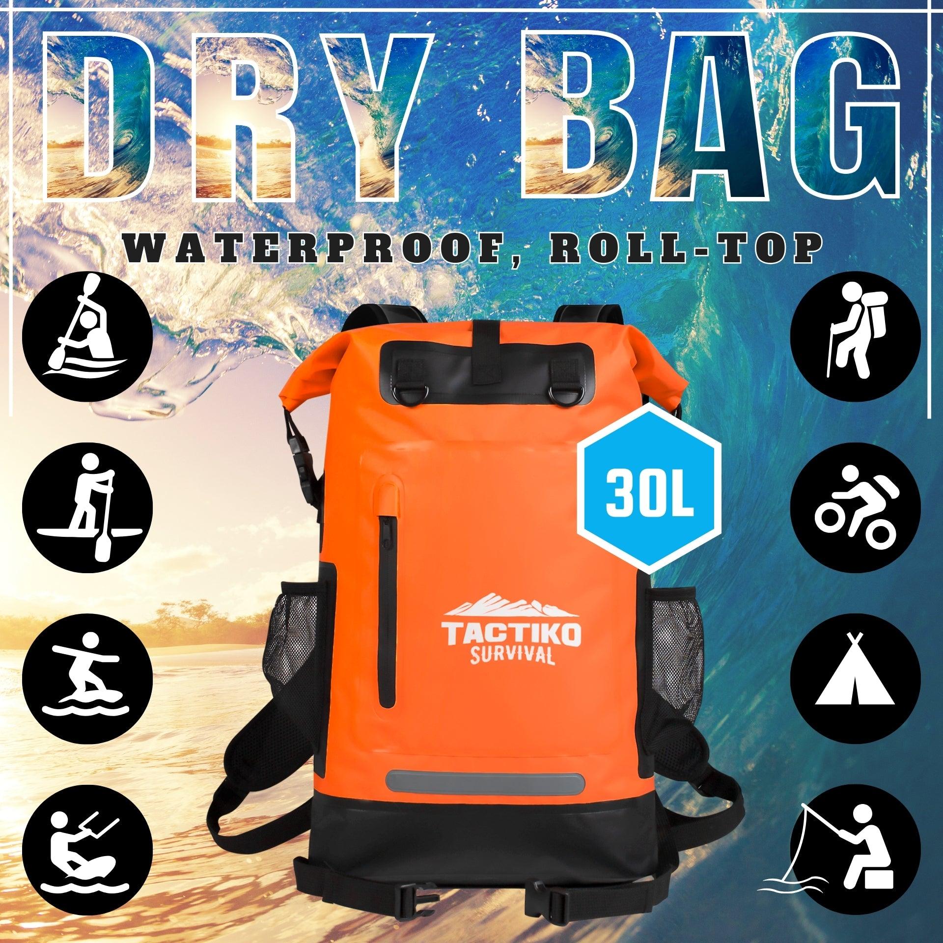 orange dry bag for women